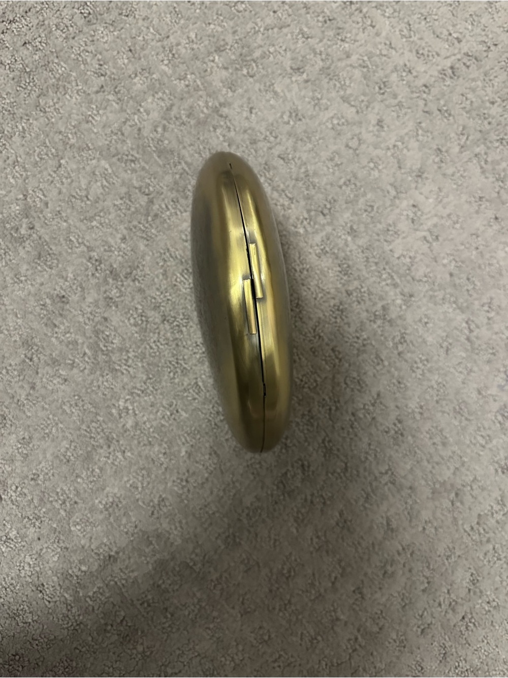 Zara Brushed Gold Sculptural Clutch with Chain Strap - Picture 4 of 4